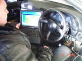 Mr. D. Martynuk check the Live Data, Knock and Timing Map with the "PC-based Consult" on its Skyline GTS-4 MT (!) RB20DET 