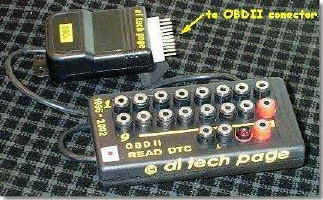 OLD Breakout Box for reading MIL-codes w/o ScanTools (by J1962 / ISO 15031-3  connector)