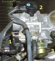 1-ISCV; 2-TPS; 3- No.1 Actuator ACIS